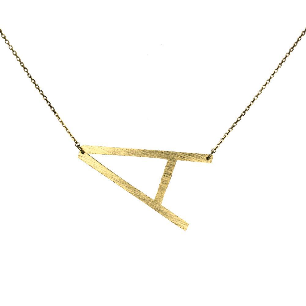Elegant Gold Monogram Initial Necklace - Personalized Gift Idea Bijou Her