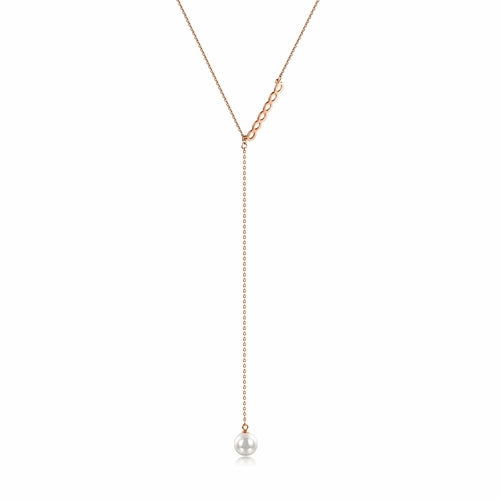 Elegant Pearl Lariat Necklace for Women - Hypoallergenic, Non-Toxic, and Tarnish-Free Bijou Her