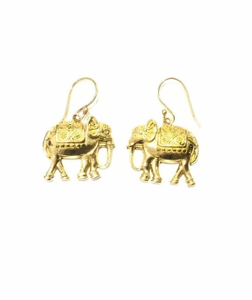 Elephant Earrings - Standout Festival Jewelry in Gold and Silver Bijou Her