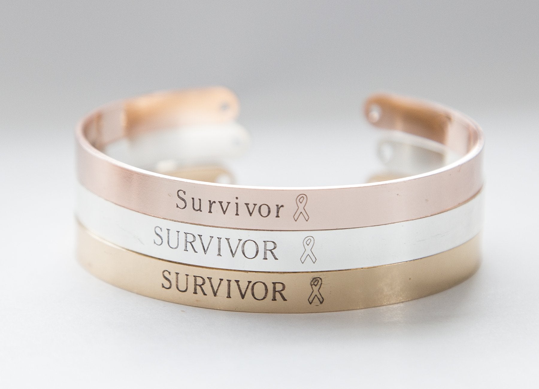 Engraved Survivor Bracelet - Cancer Survivor Gift, Adjustable Copper Cuff Bracelet
Keywords: cancer survivor gift, engraved, survivor bracelet, adjustable, copper cuff bracelet. Bijou Her