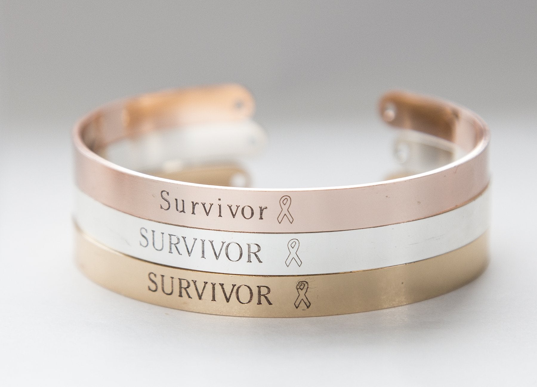 Engraved Survivor Bracelet - Cancer Survivor Gift, Adjustable Copper Cuff Bracelet
Keywords: cancer survivor gift, engraved, survivor bracelet, adjustable, copper cuff bracelet. Bijou Her