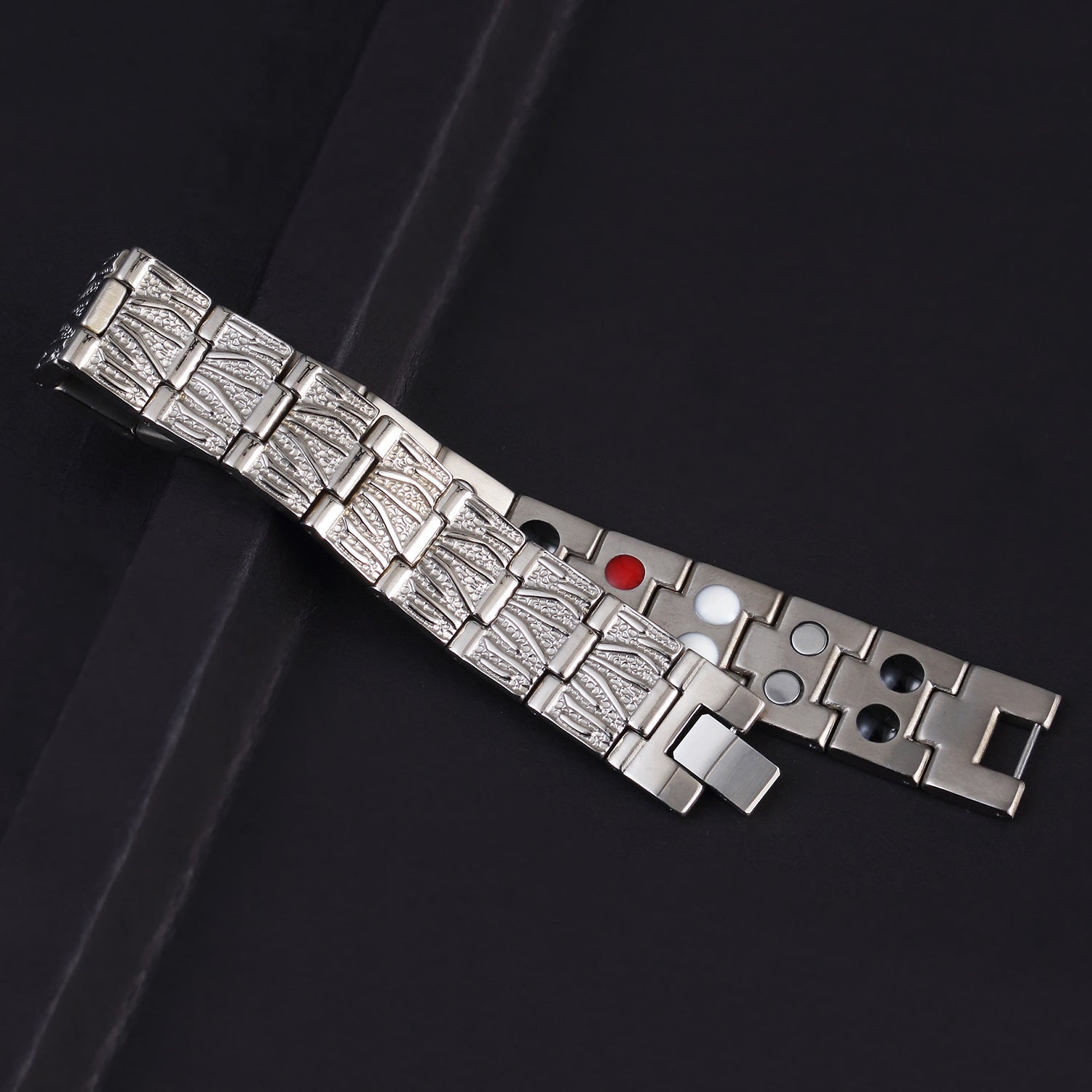 European And American Fashion Double Row Magnetic Stone Energy Bracelet Bijou Her