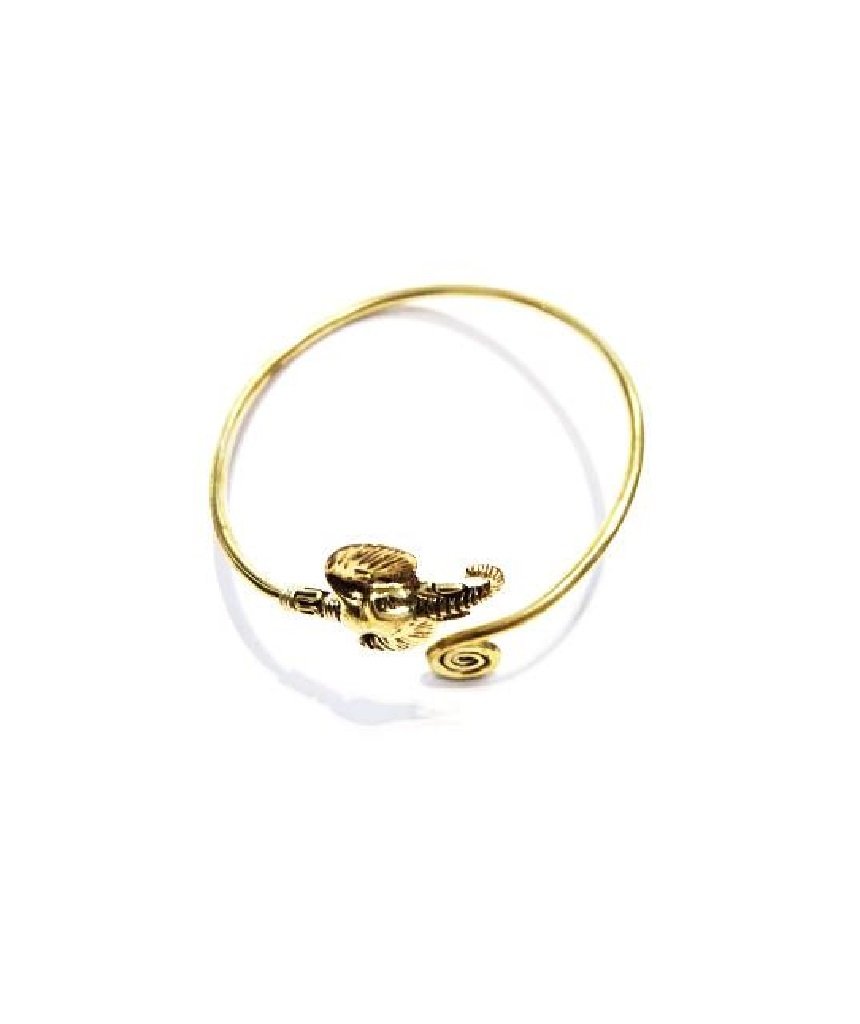 Exotic Elephant Bangle Bracelet - Handmade Brass Jewelry for Women Bijou Her