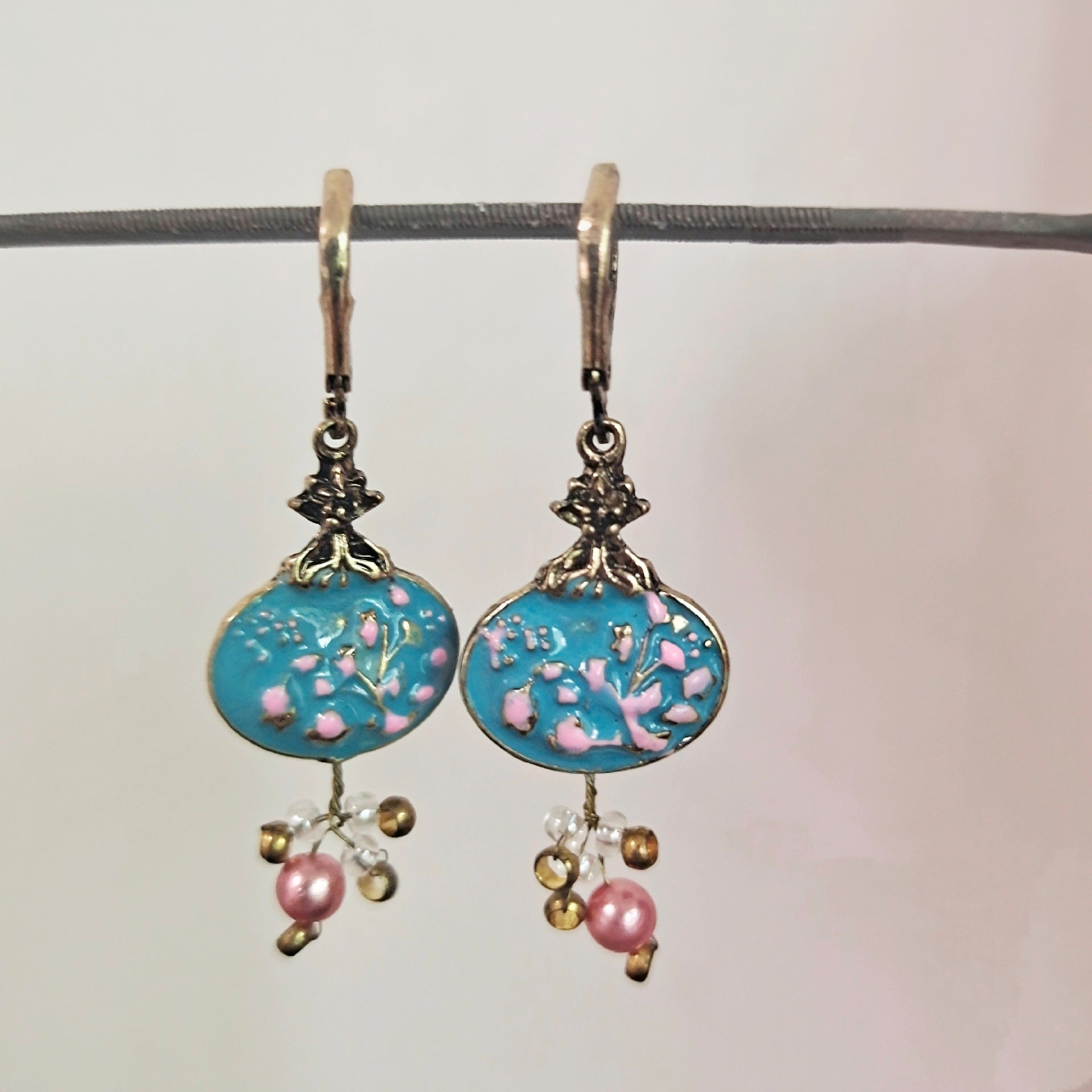 Exquisite and Beautiful Palace Retro Plum Blossom Branch Earrings Once Filled with Feminine Charm Temperament Fashion Jewelry Bijou Her