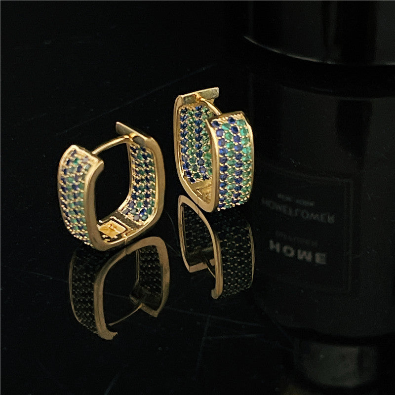 Fashion Light Luxury Geometric Design Earrings For Women Bijou Her