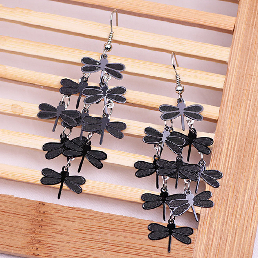 Fashion Personality Dragonfly Earrings Bijou Her