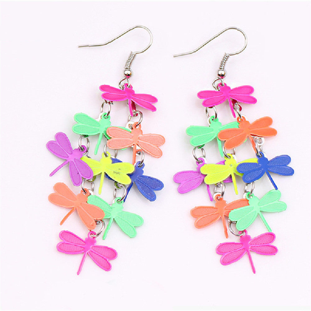 Fashion Personality Dragonfly Earrings Bijou Her