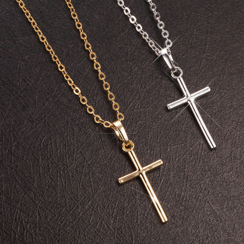 Fashion Simple Cross Pendant Necklace Bijou Her