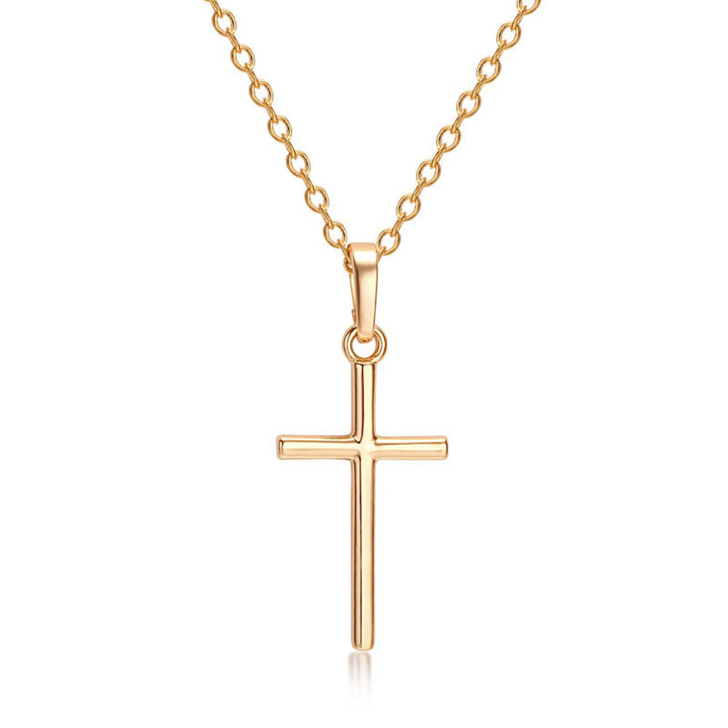 Fashion Simple Cross Pendant Necklace Bijou Her