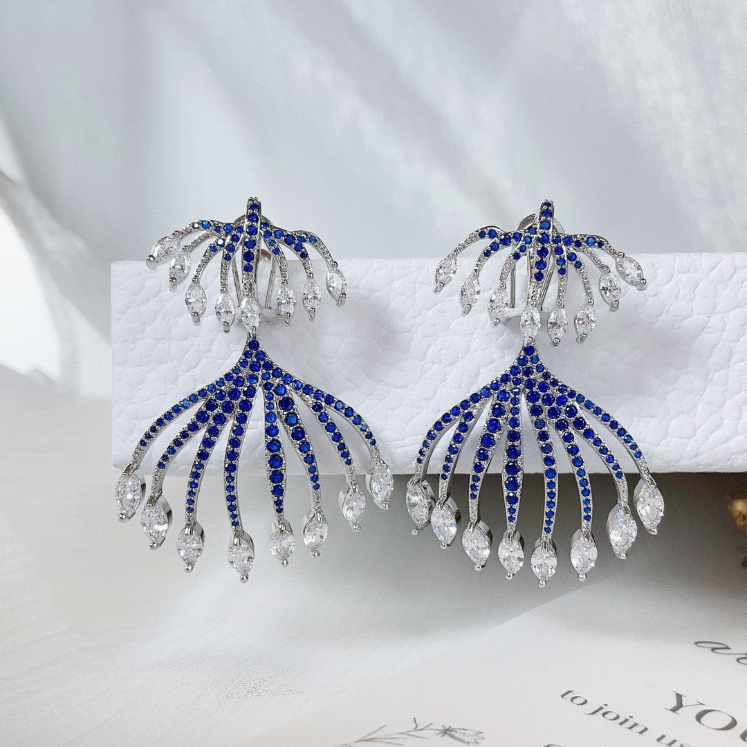 Fashion Smart Sea Jellyfish Tassel Earrings Bijou Her