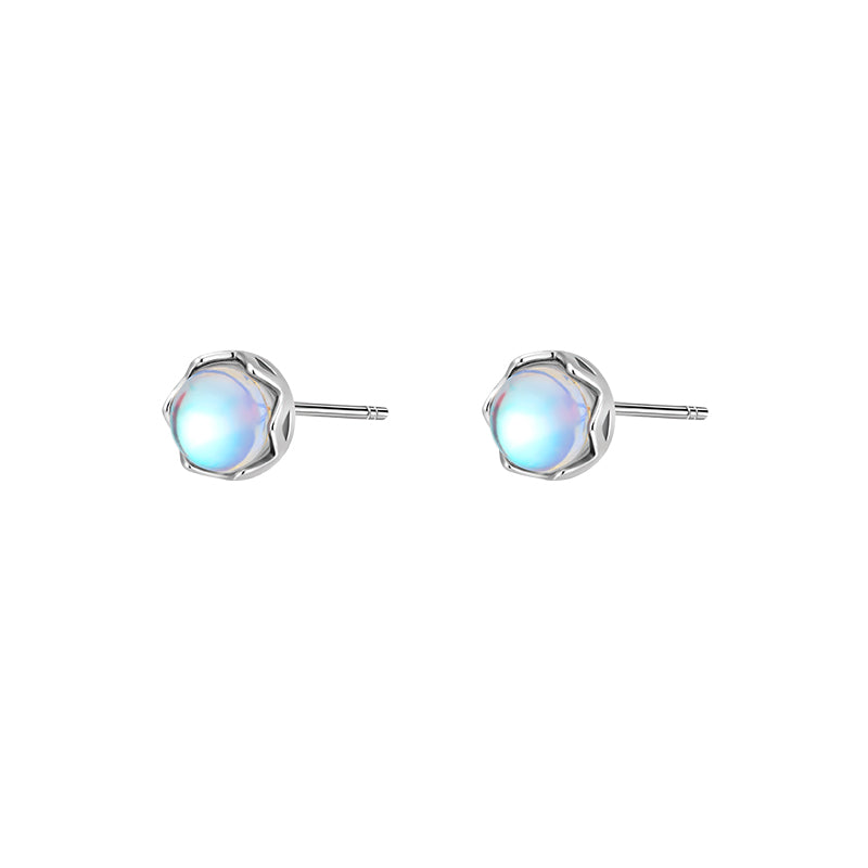 Fashion Sterling Silver Moonstone Earrings Female Bijou Her