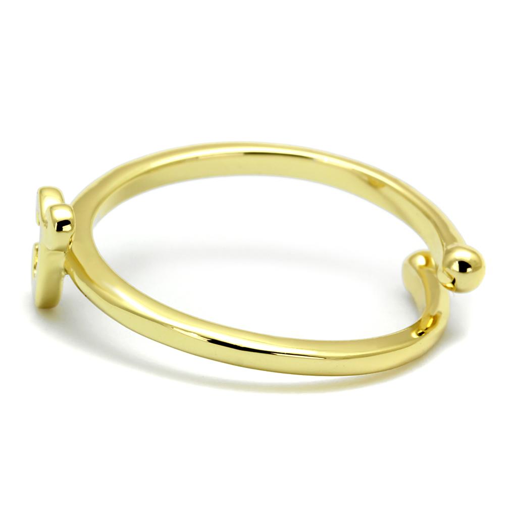 Flash Gold Brass Ring - No Stone, 4-7 Day Shipping Lead Time, 1.66g Weight Bijou Her