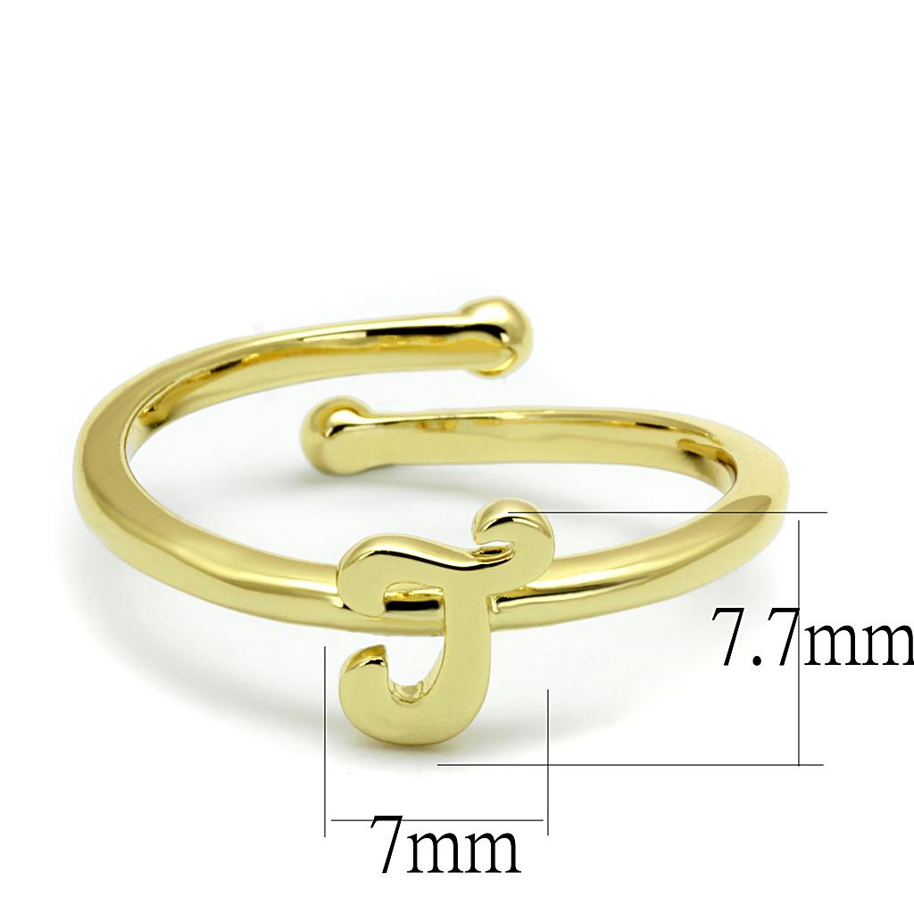 Flash Gold Brass Ring - No Stone, 4-7 Day Shipping Lead Time, 1.66g Weight Bijou Her