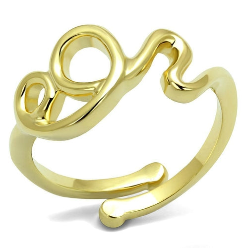 Flash Gold Brass Ring - No Stone, 4-7 Day Shipping Lead Time, 2.10g Weight Bijou Her