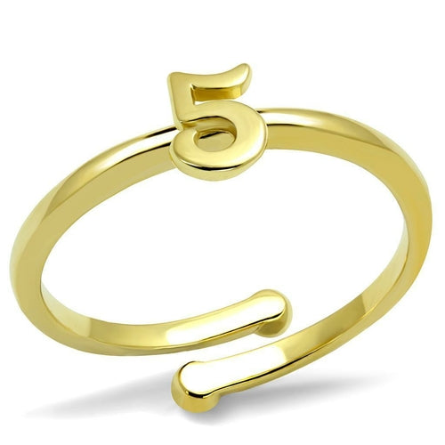 Flash Gold Brass Ring - No Stone, 4-7 Day Shipping Lead Time Bijou Her