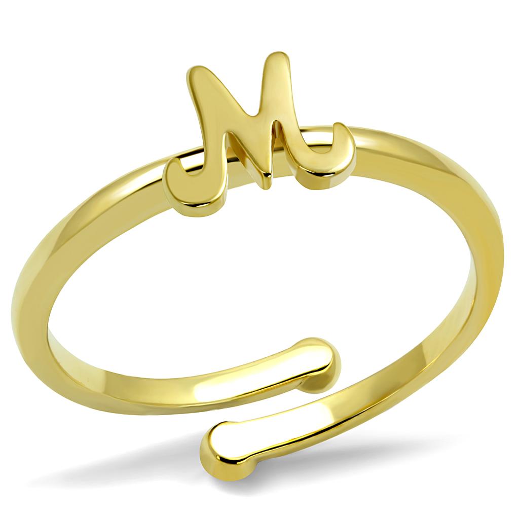 Flash Gold Brass Ring - No Stone, Backordered, 1.55g Weight Bijou Her