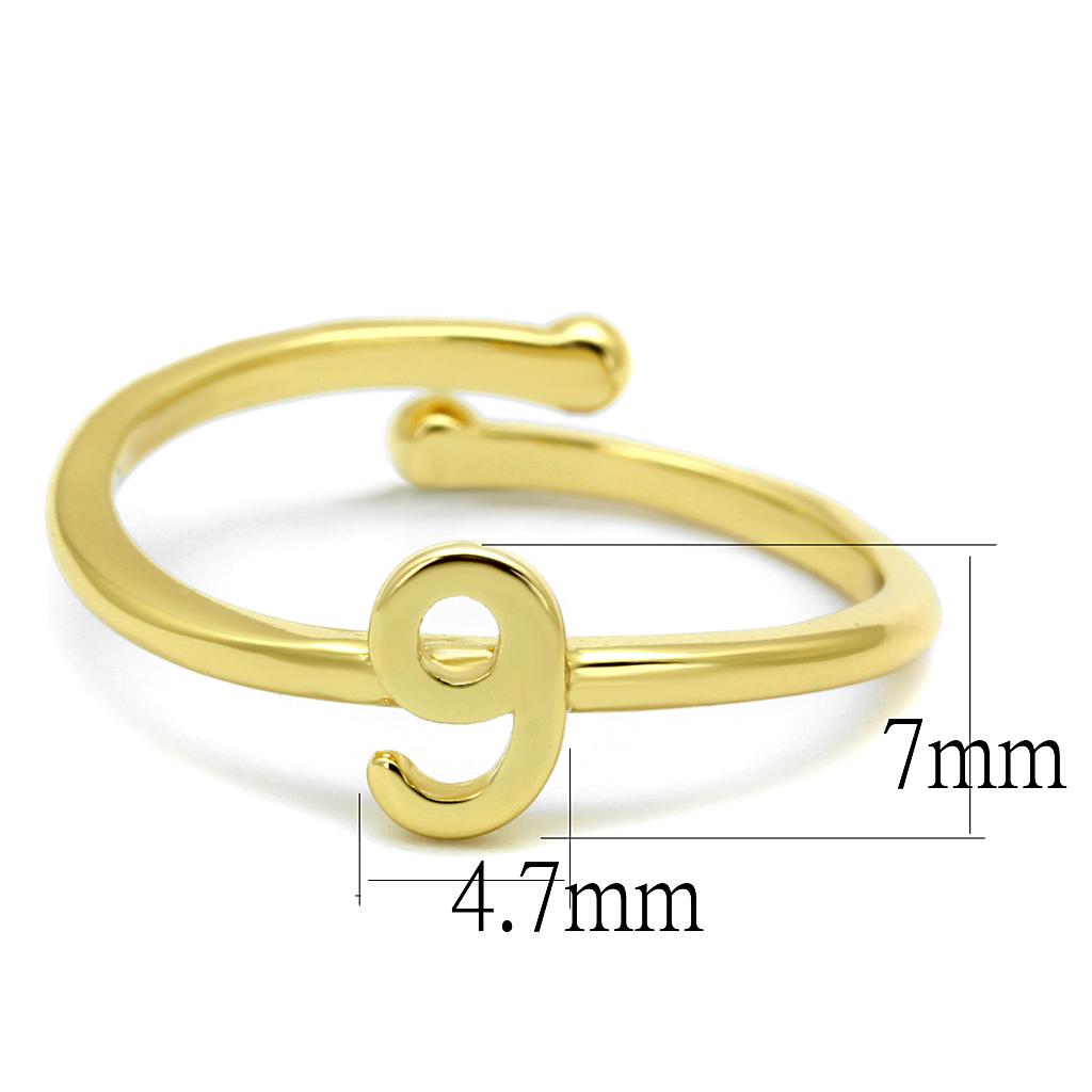 Flash Gold Brass Stackable Ring - Limited Offer, No Stone, Women's Jewelry Bijou Her