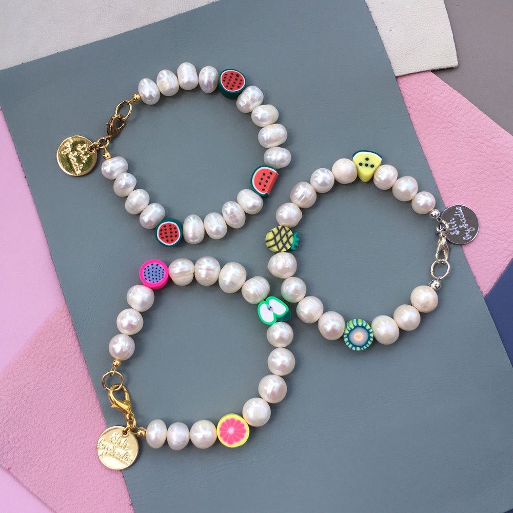 Freshwater Pearl Fruit Bracelet - Customize Your Own Summer Style Bijou Her