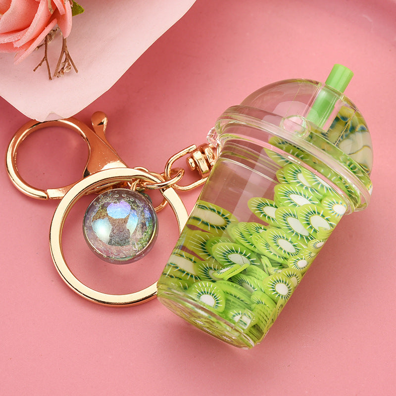 Fruit Chip Floating Key Chain Pendant Bijou Her