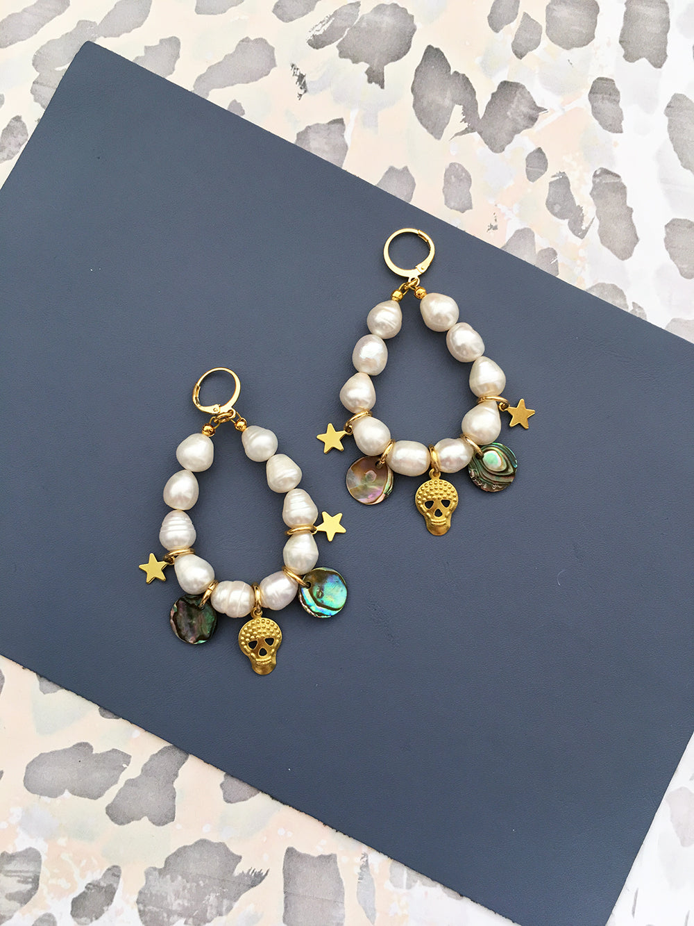 Glamorous Pearl Charm Earrings for Day or Night - Louise Thompson Style Bijou Her