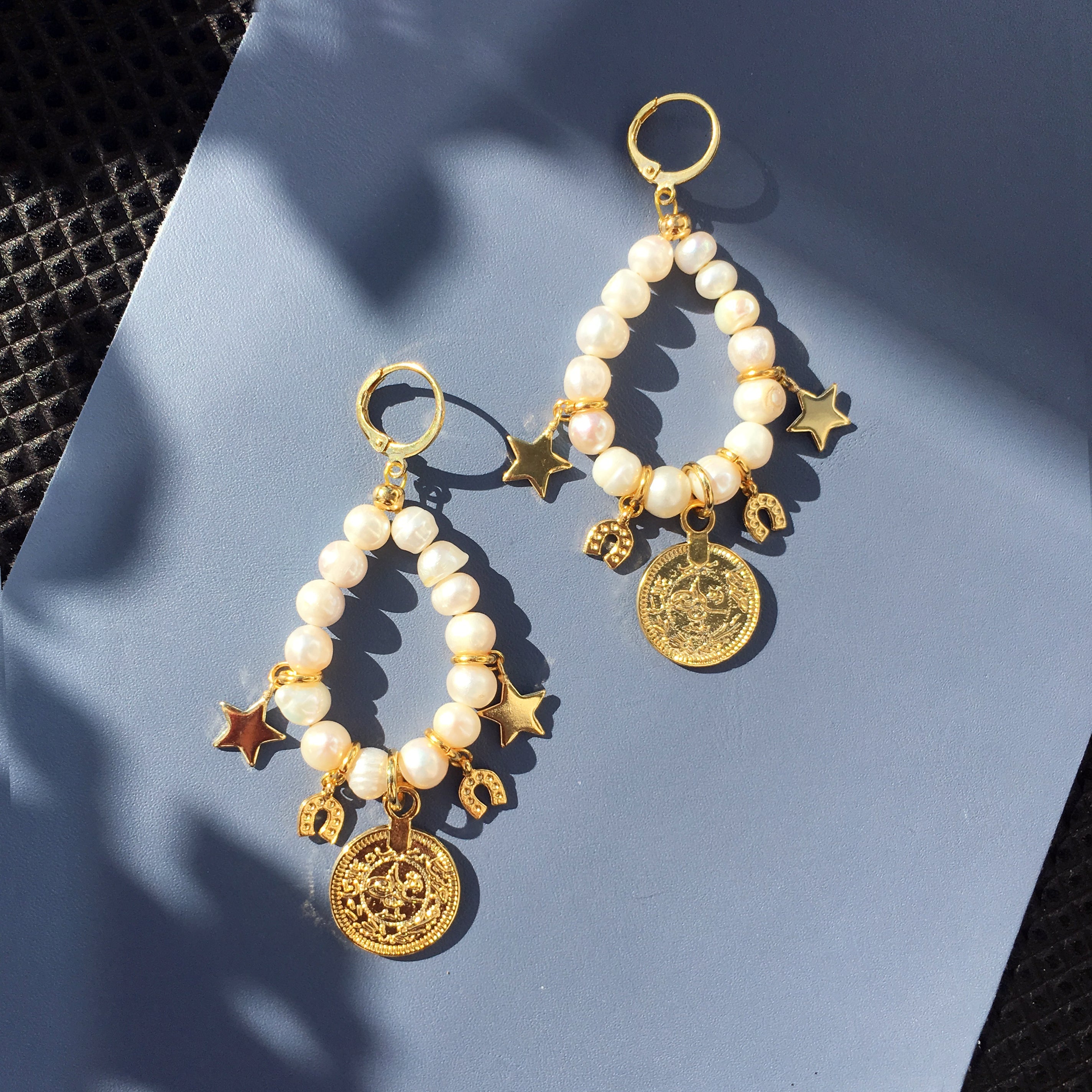 Glamorous Pearl Lucky Charm Earrings for Day or Night Bijou Her