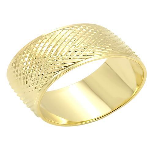 Gold Brass Ring - No Stone, Backordered, 4-7 Day Shipping Lead Time, 4.90g Weight Bijou Her