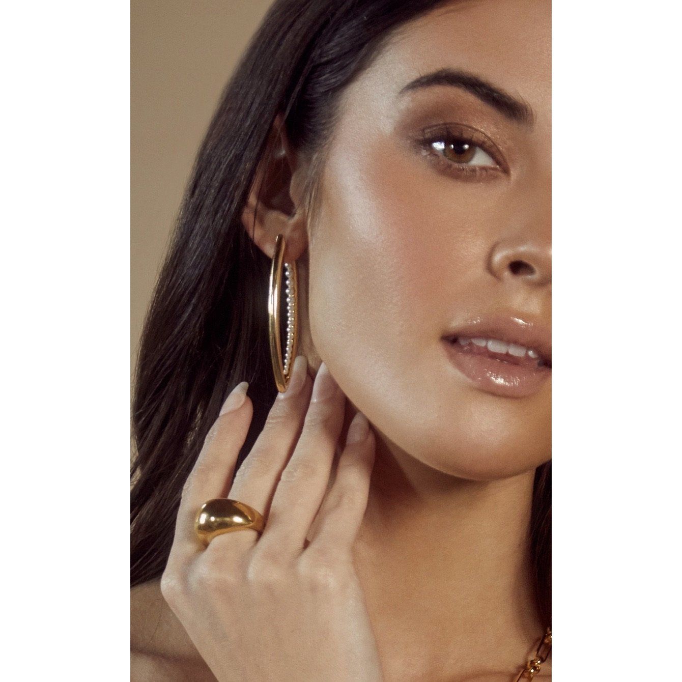 Gold Dome Ring - Sleek and Polished for Everyday Wear Bijou Her