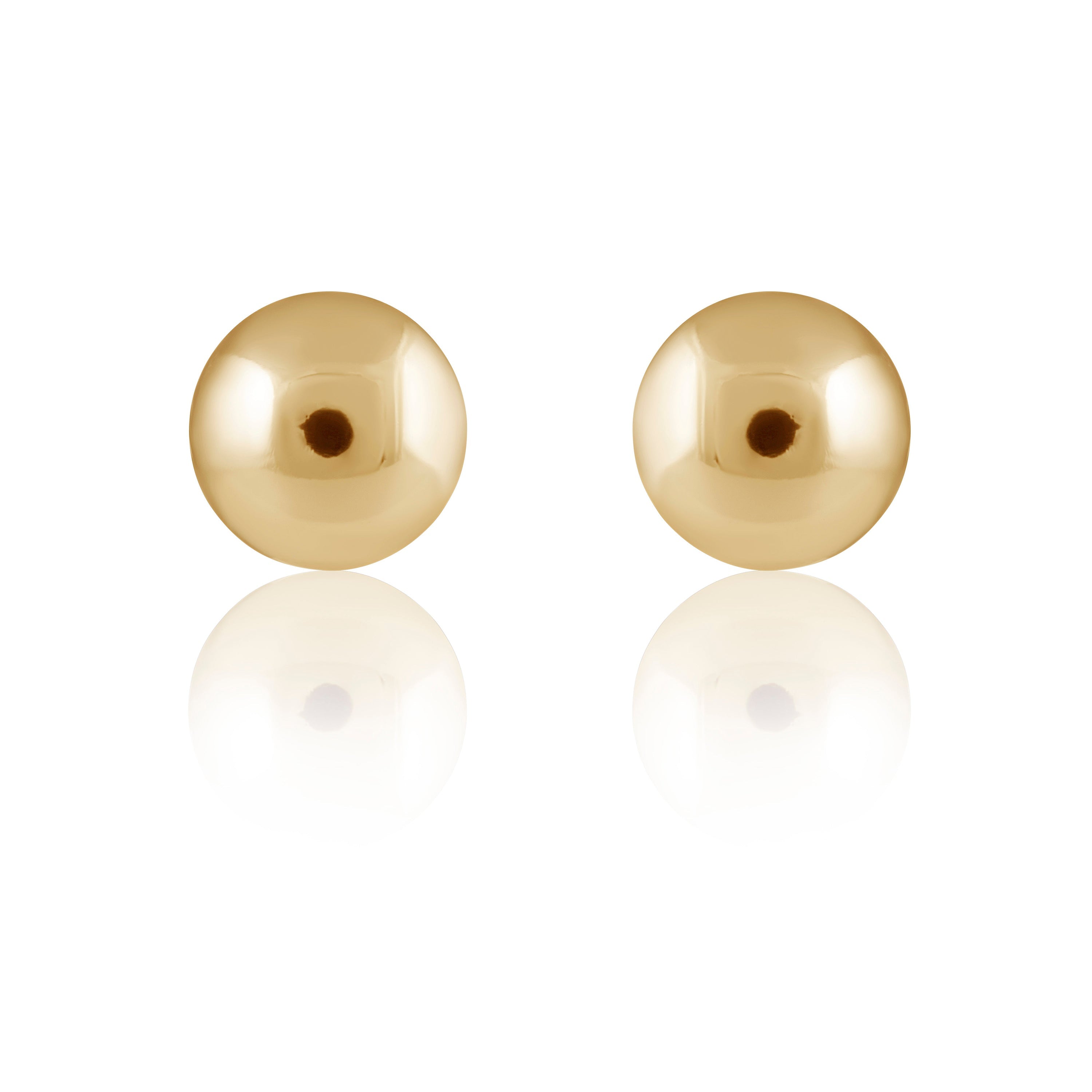 Gold Filled Allie Bead Stud - 8mm Everyday Earring Bijou Her