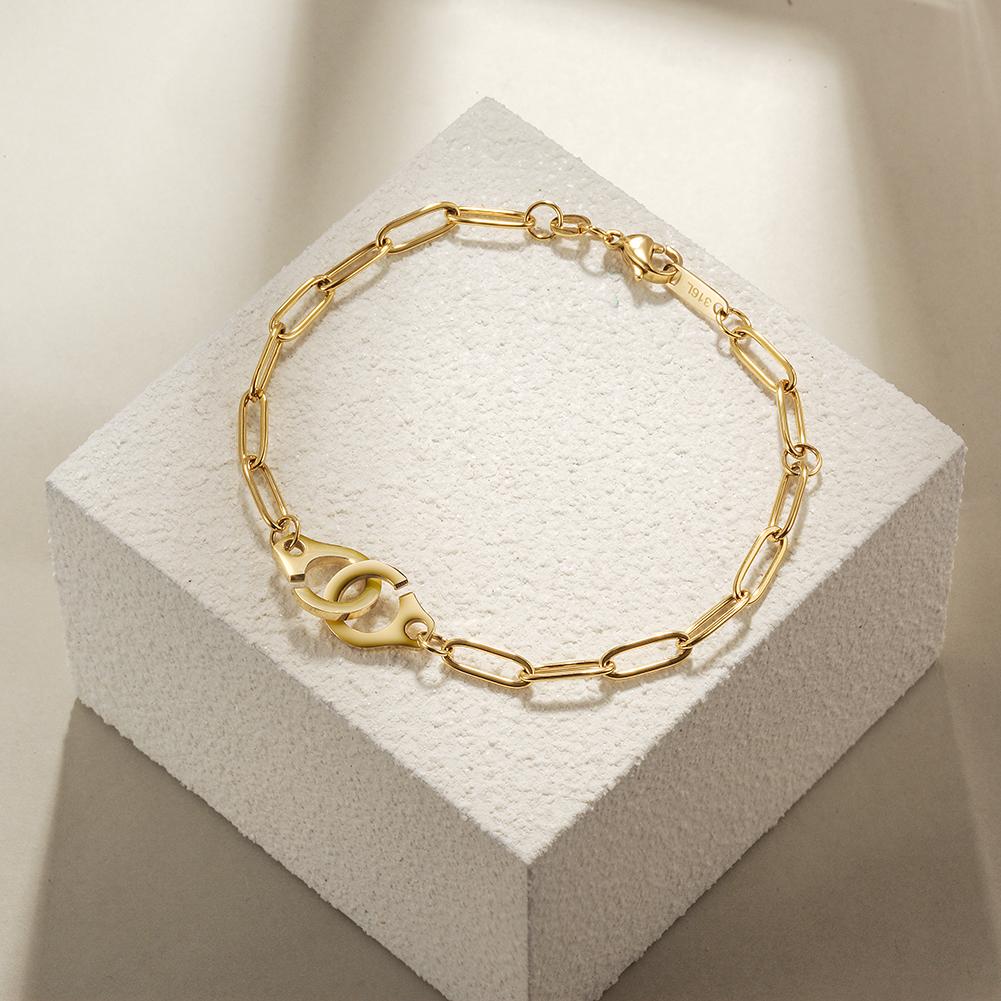 Gold Plated Stainless Steel Bracelet - Hypoallergenic & Non-Tarnishing Bijou Her