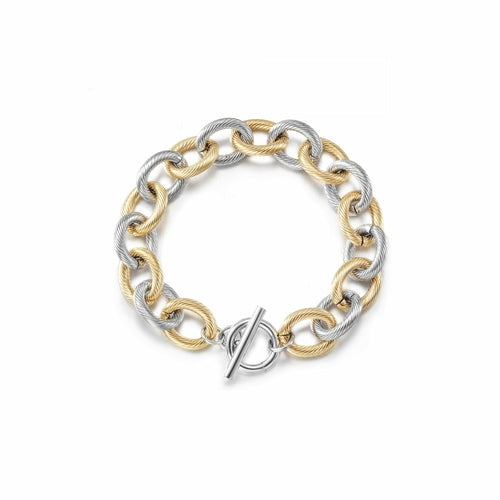 Gold and Silver Cable Link Bracelets - Hypoallergenic and Non-Tarnishing Bijou Her