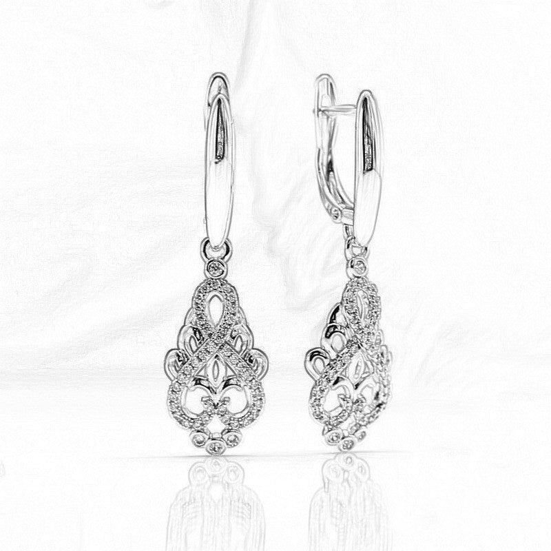 Micro Set Zircon Fashion Earrings - 0 - Bijou Her -  -  - 