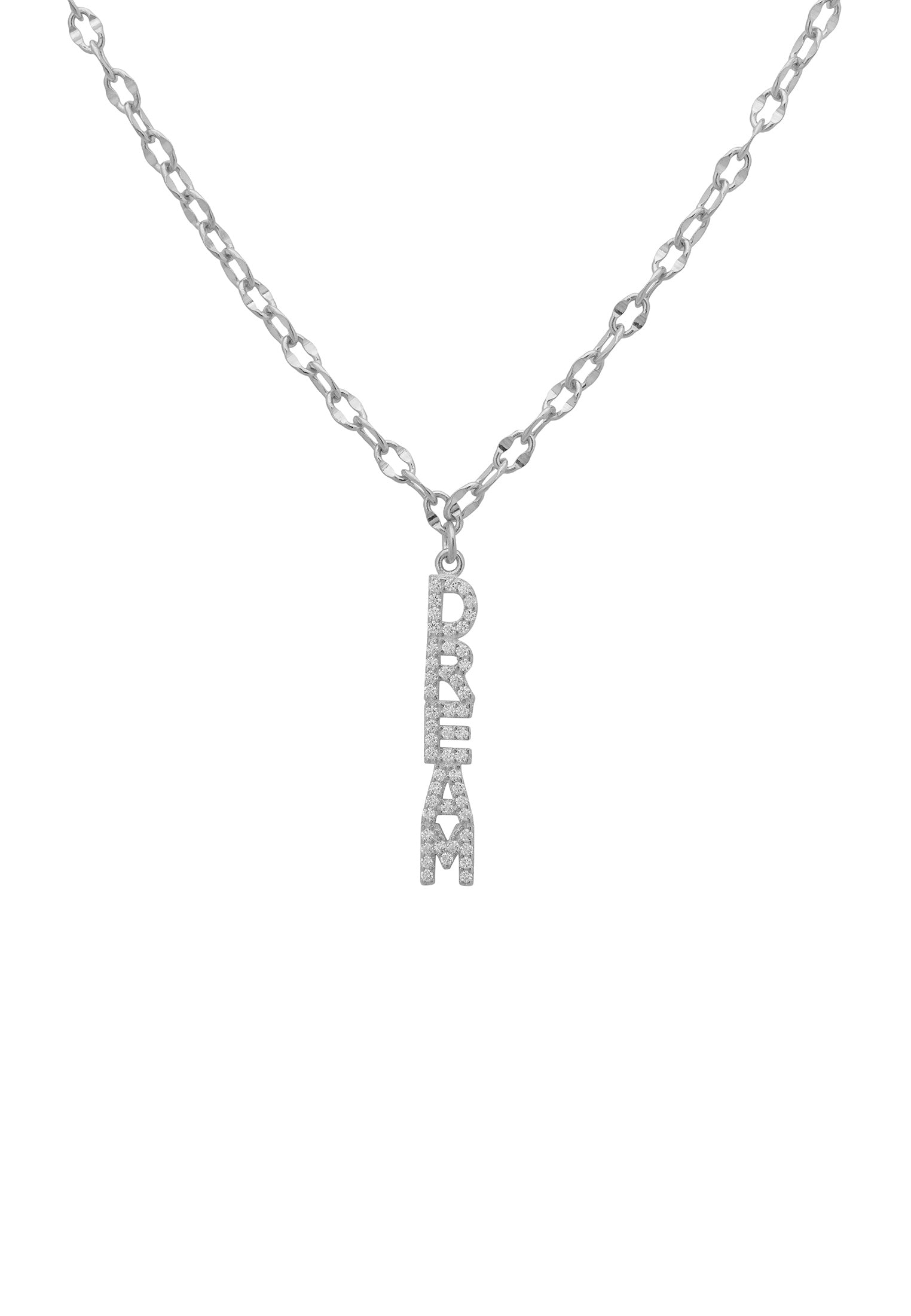Sparkling Dream Pendant Necklace in Sterling Silver with Cubic Zirconia - Ideal Birthday Gift Idea - Jewelry & Watches - Bijou Her -  -  - 