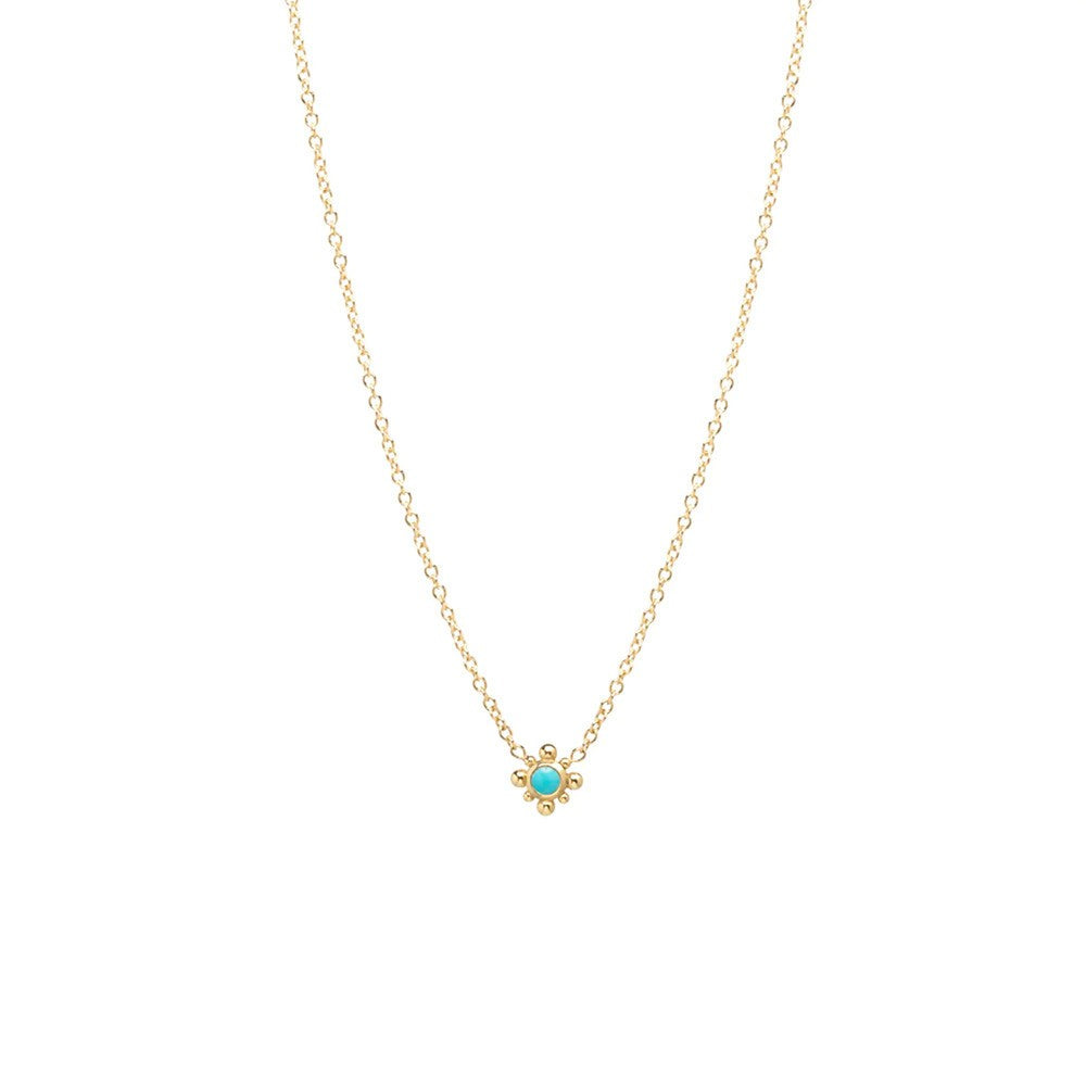 INS Wind Turquoise Clavicle Chain Geometry - 0 - Bijou Her - Color - style - 