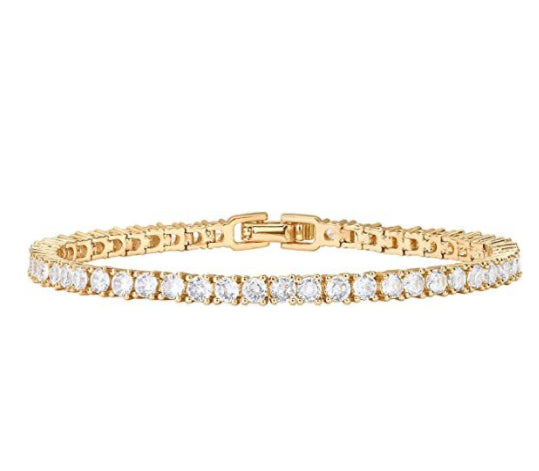 Rhinestone Claw Chain Gold Lady Bracelet - 0 - Bijou Her -  -  - 