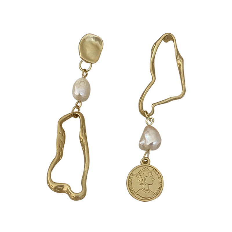 Women's Fashion Round Brand Pearl Earrings - 0 - Bijou Her - Color -  - 