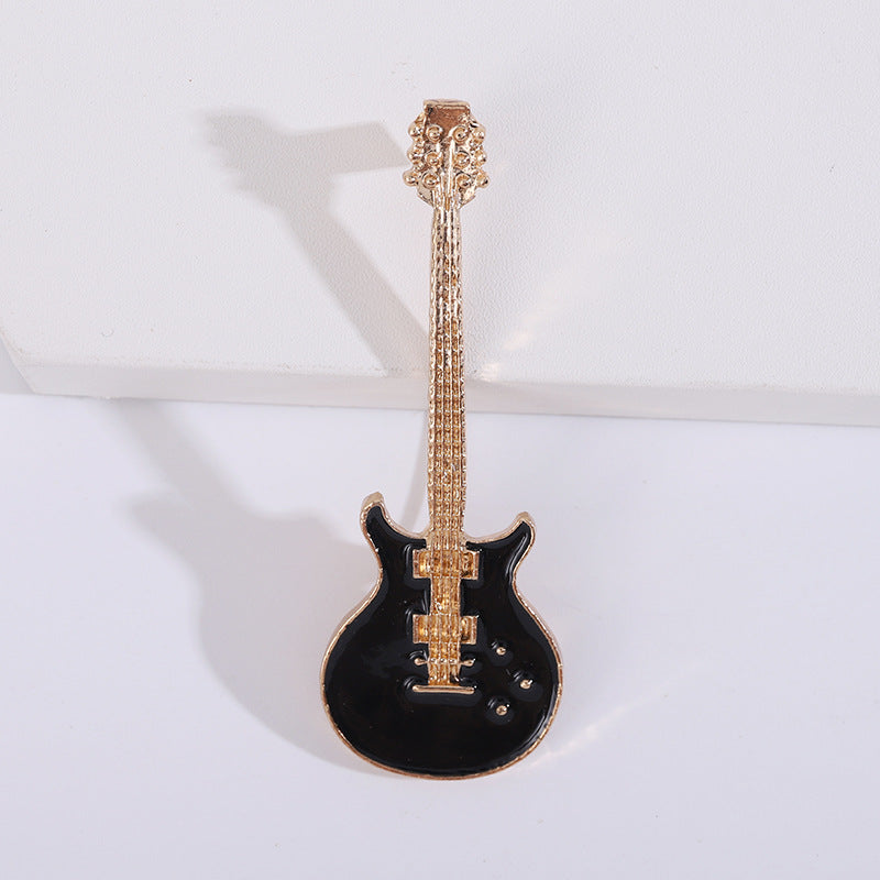 Women's Fashion Alloy Oil Drip Guitar Corsage - 0 - Bijou Her -  -  - 