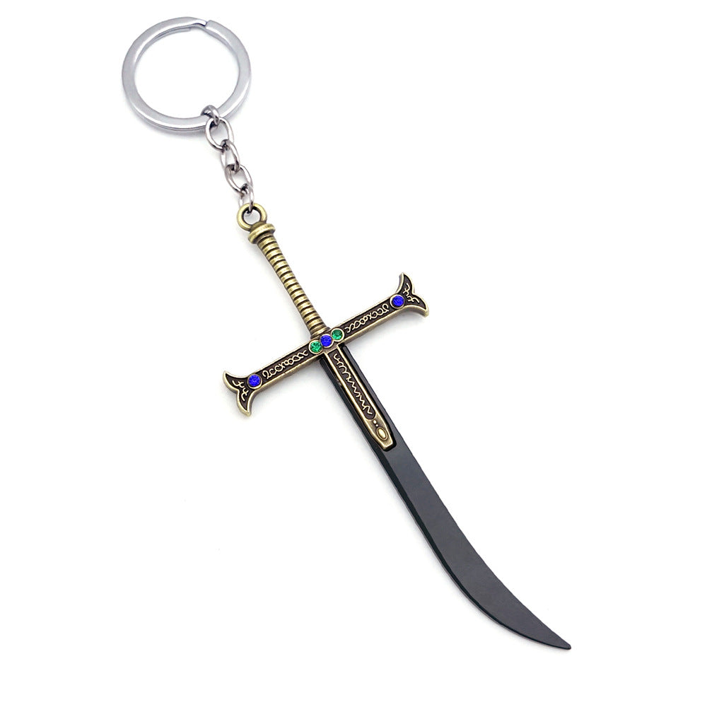 White Beard Broadsword Key Chain Pendant - 0 - Bijou Her - style -  - 