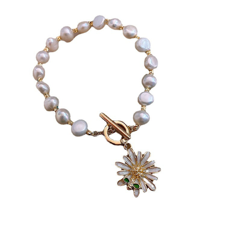 Pearl Little Daisy Bee Bracelet Girl - 0 - Bijou Her -  -  - 