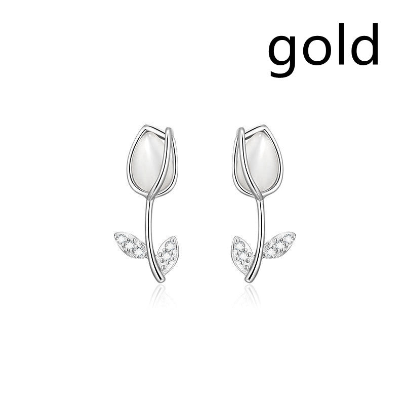 Tulip Minority Design Female Earrings - 0 - Bijou Her - Color -  - 