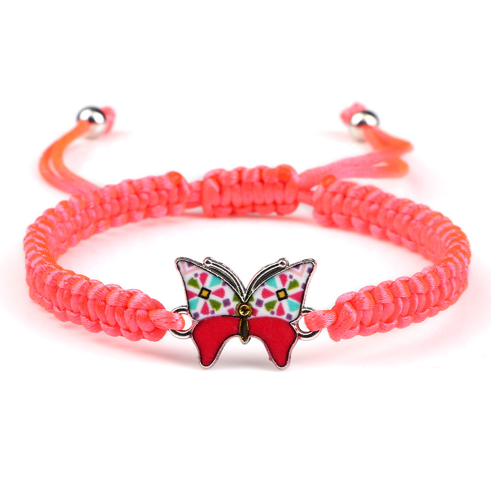 New Butterfly Bracelet Color Escape Princess Hand Rope Gift For Girlfriend On Qixi Festival - 0 - Bijou Her - Color - style - 