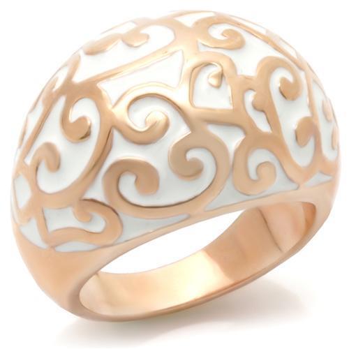 Rose Gold Brass Ring - No Stone, 11.40g, 19mm Center Size - Rings - Bijou Her -  -  - 