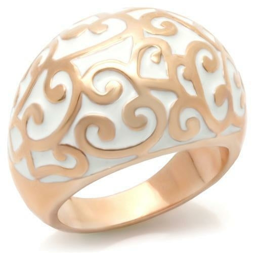 Rose Gold Brass Ring - No Stone, 11.40g, 19mm Center Size - Rings - Bijou Her - Size -  - 