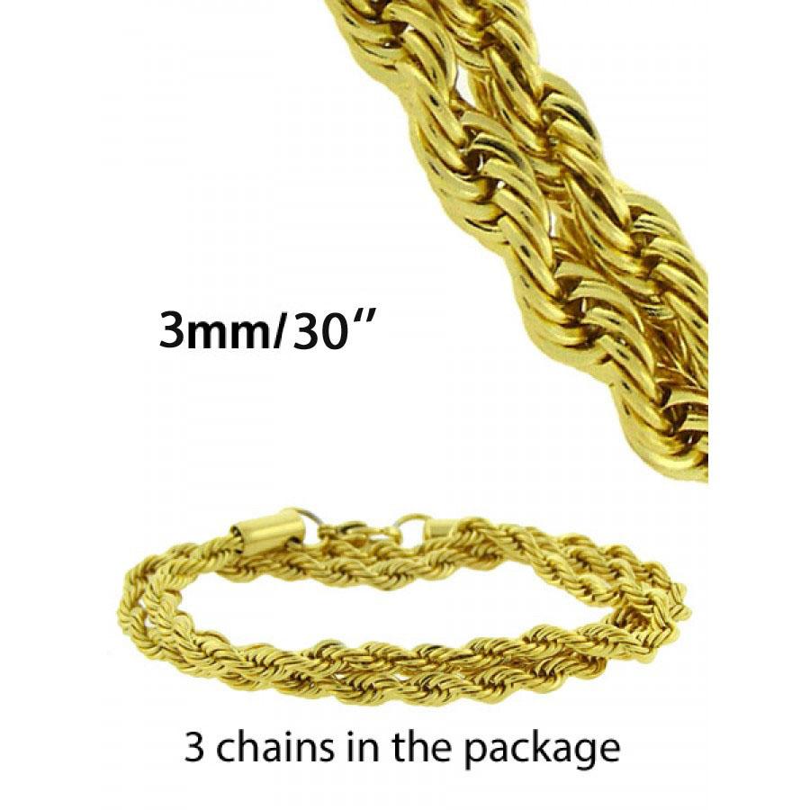 Gold Rope Chain - 930472 - Jewelry & Watches - Bijou Her -  -  - 