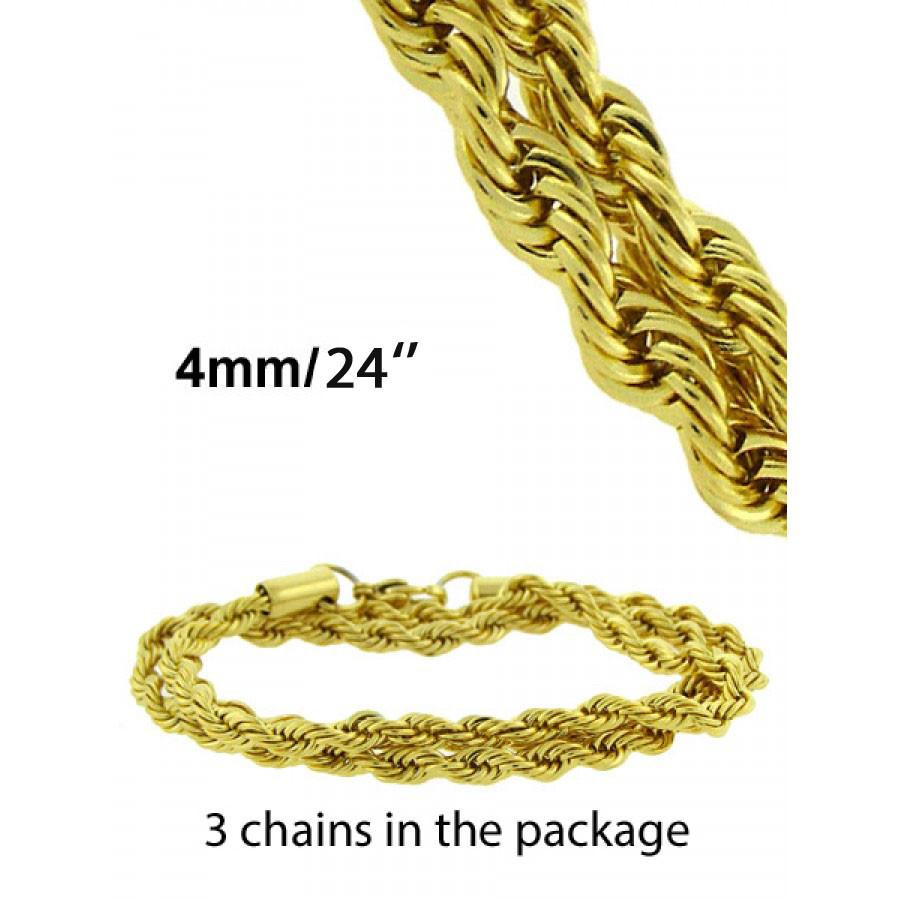 Gold Rops Chain: 930502 - Jewelry & Watches - Bijou Her -  -  - 