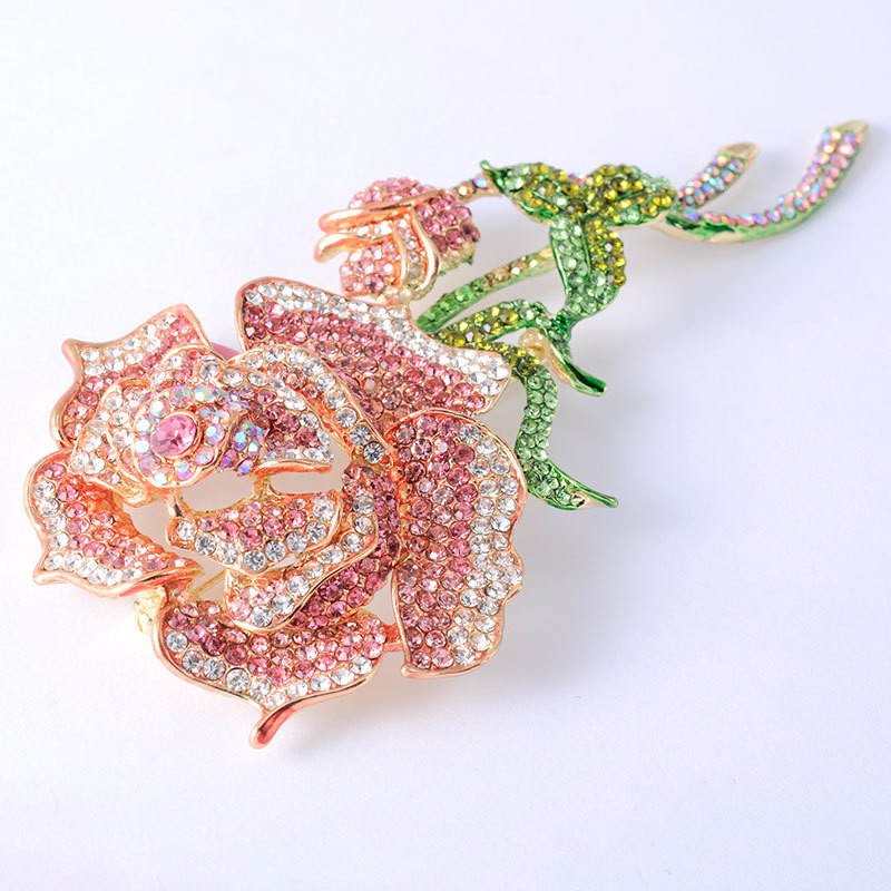 Rose Brooch Winter Accessories In Europe And America - 0 - Bijou Her -  -  - 