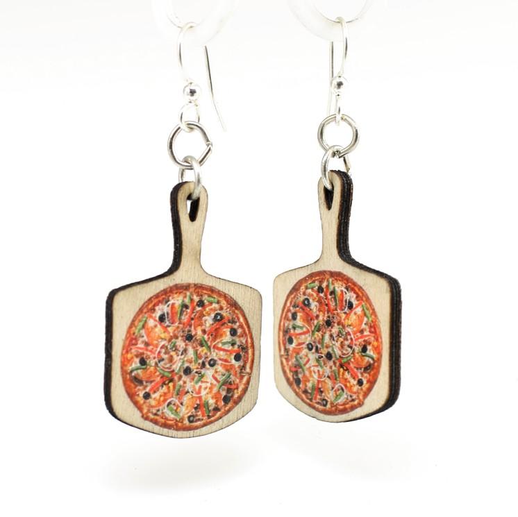 Sustainable Wooden Pizza Earrings | Hypoallergenic Ear Wires | Made in USA
These eco-friendly earrings are made from sustainably sourced wood and feature a fun pizza design. Hypoallergenic ear wires ensure comfort for all, while the lightweight - Earrings - Bijou Her -  -  - 