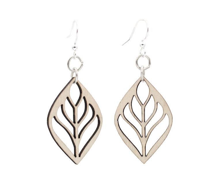 Sustainable Wood Blossom Earrings | Hypoallergenic Ear Wires | Made in USA - Earrings - Bijou Her -  -  - 