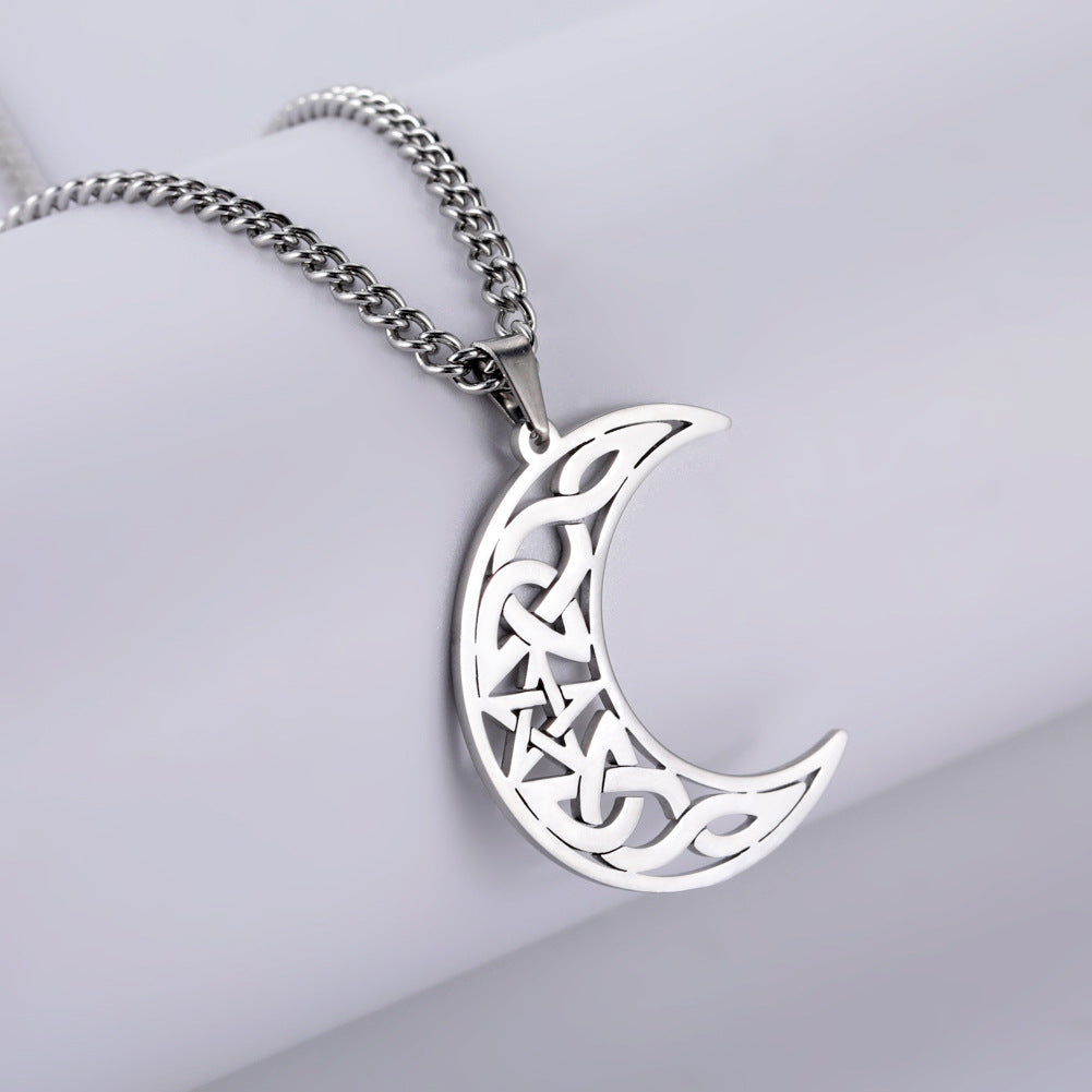 New Moon Pendant Necklace Couple - 0 - Bijou Her -  -  - 