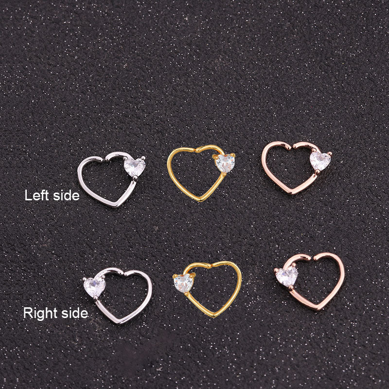 Women's Fashion Cartilaginous Ear Heart-shaped Earrings - 0 - Bijou Her -  -  - 