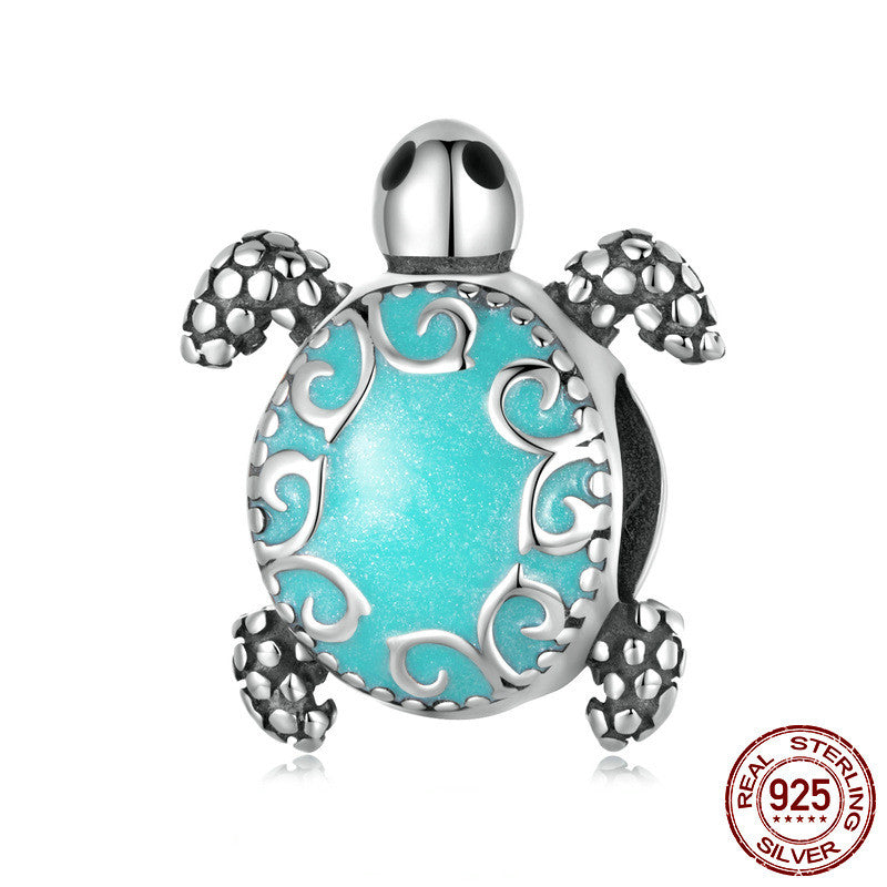 Longevity Sea Turtle Silver Beads Vintage - 0 - Bijou Her - style -  - 